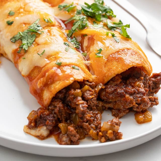 Thursday Dinner Special - Beef Enchiladas.