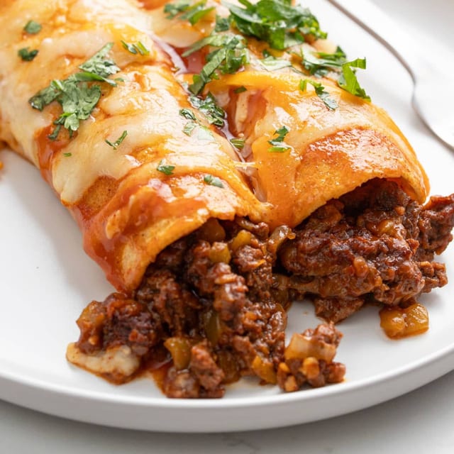 Tuesday Dinner Special - Beef Enchiladas.