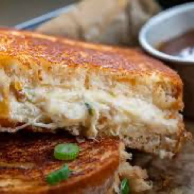 Crab Grilled Cheese Sandwich.