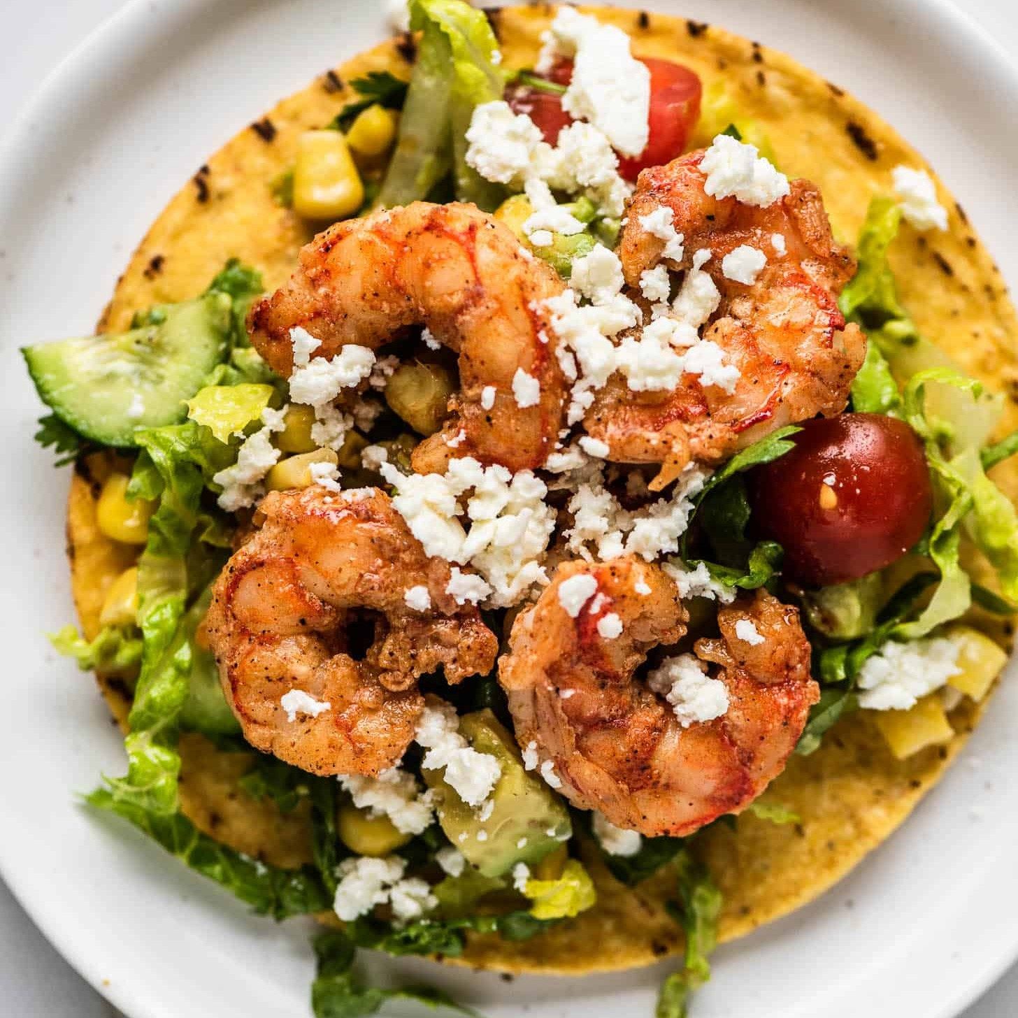 Tuesday Dinner Special - Shrimp Tostadas.