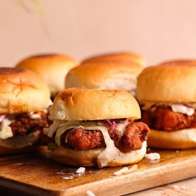 Sliders - Nashville Hot Honey Chicken.