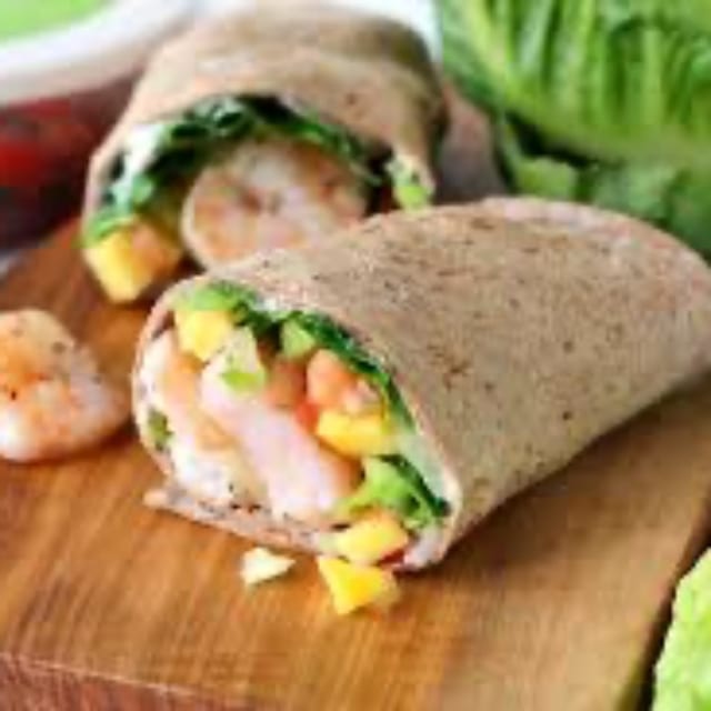 Spicy Shrimp Wrap.