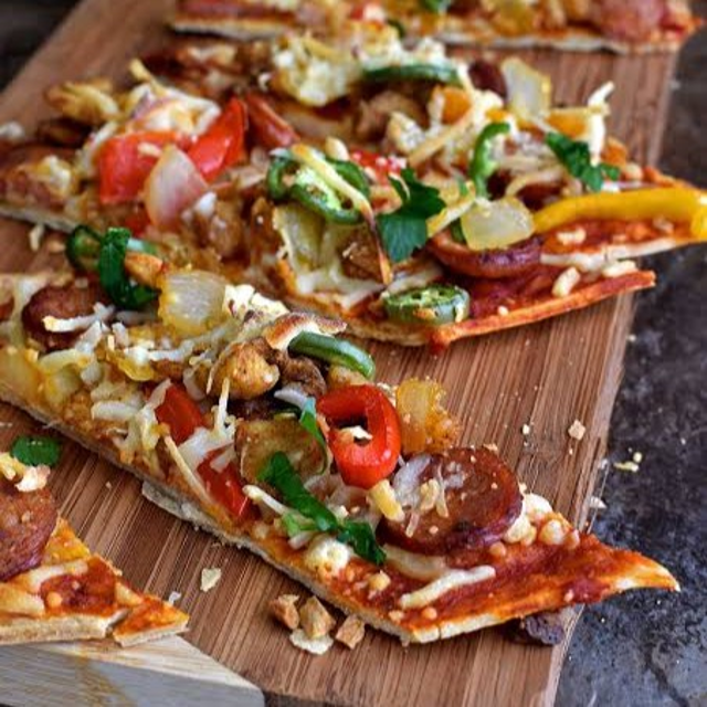 Thursday Dinner Special - Shrimp & Andouille Flatbread.