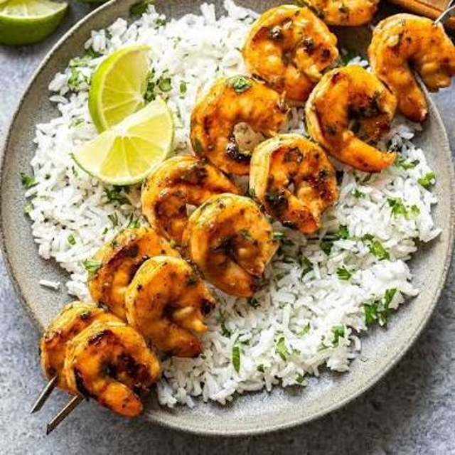 Shrimp Skewers.