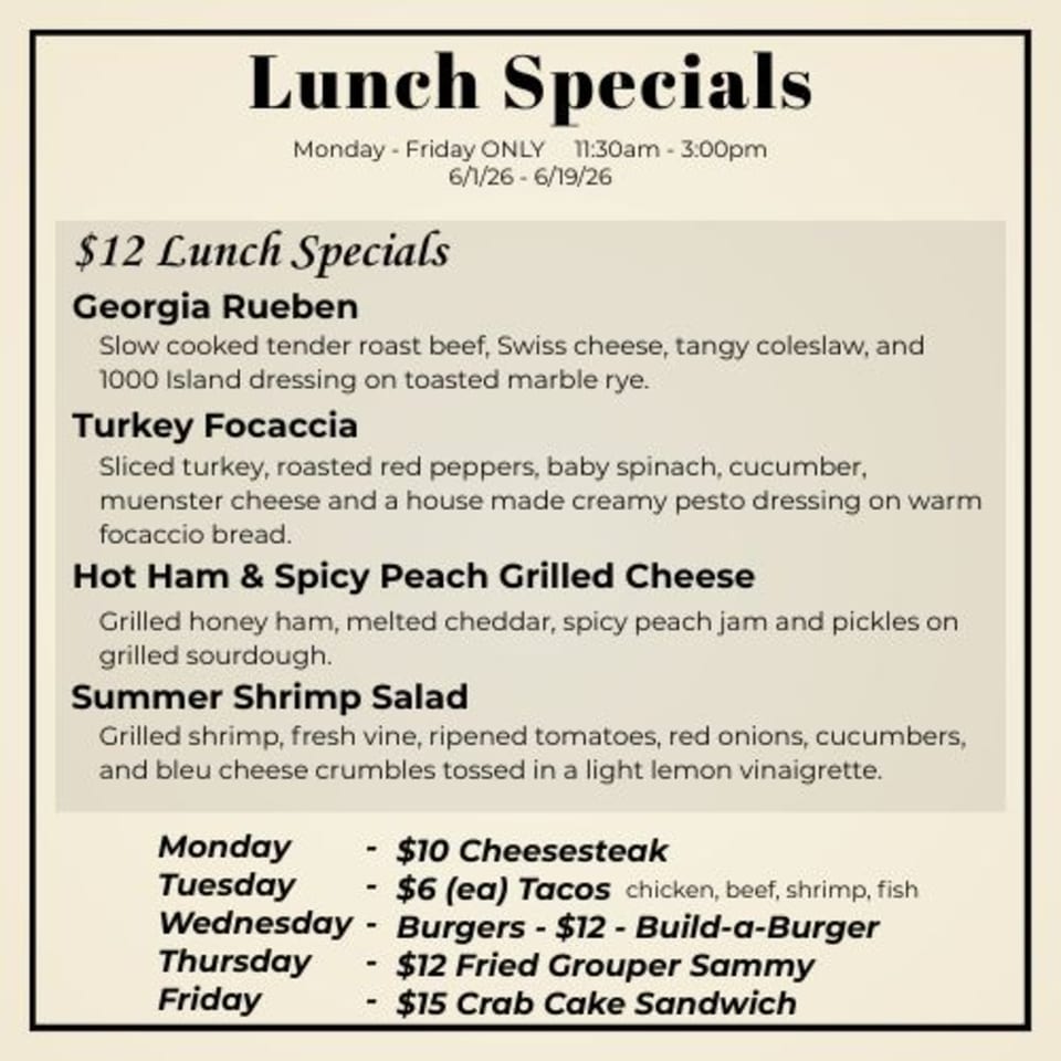 $12 Lunch Specials 