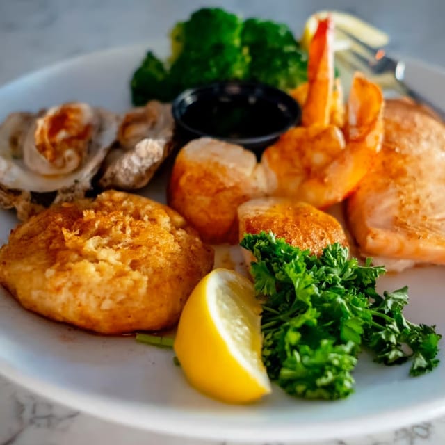 Wednesday Dinner Special - Broiled Seafood Platter.