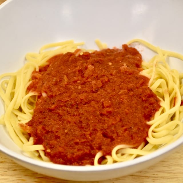 Kid's Noodles - Marinara Sauce.