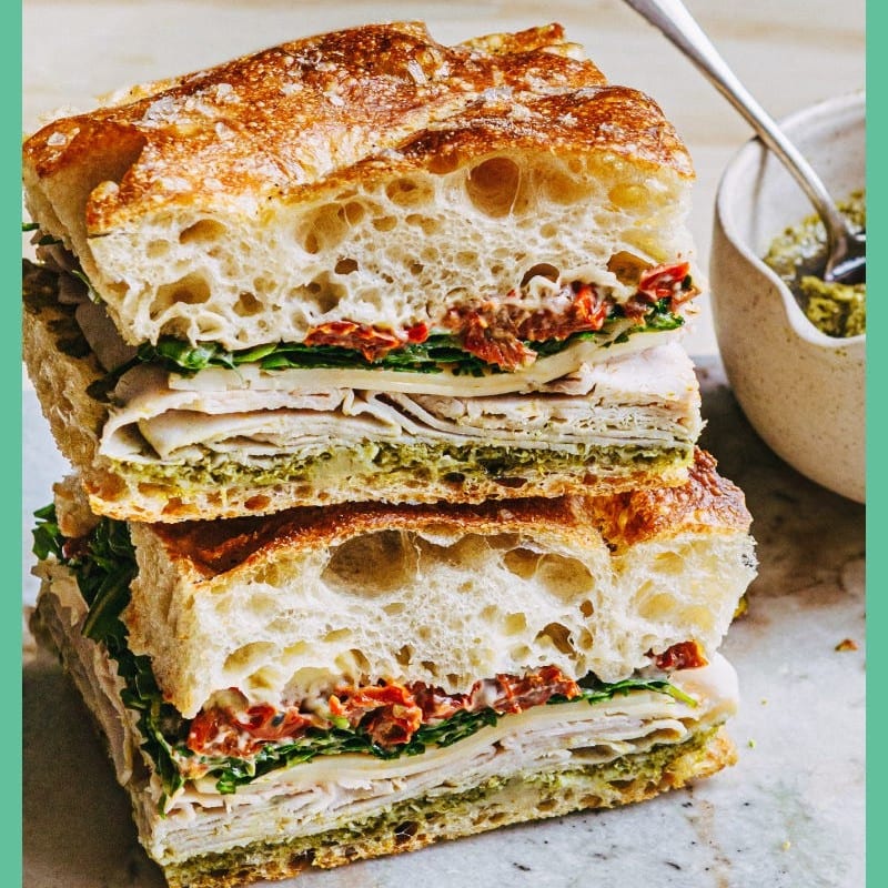 $12 Lunch Special - Turkey Focaccia.