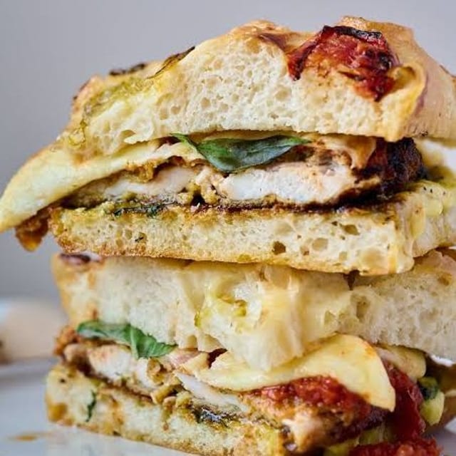 $12 Lunch Special - Chicken Parm Focaccia.