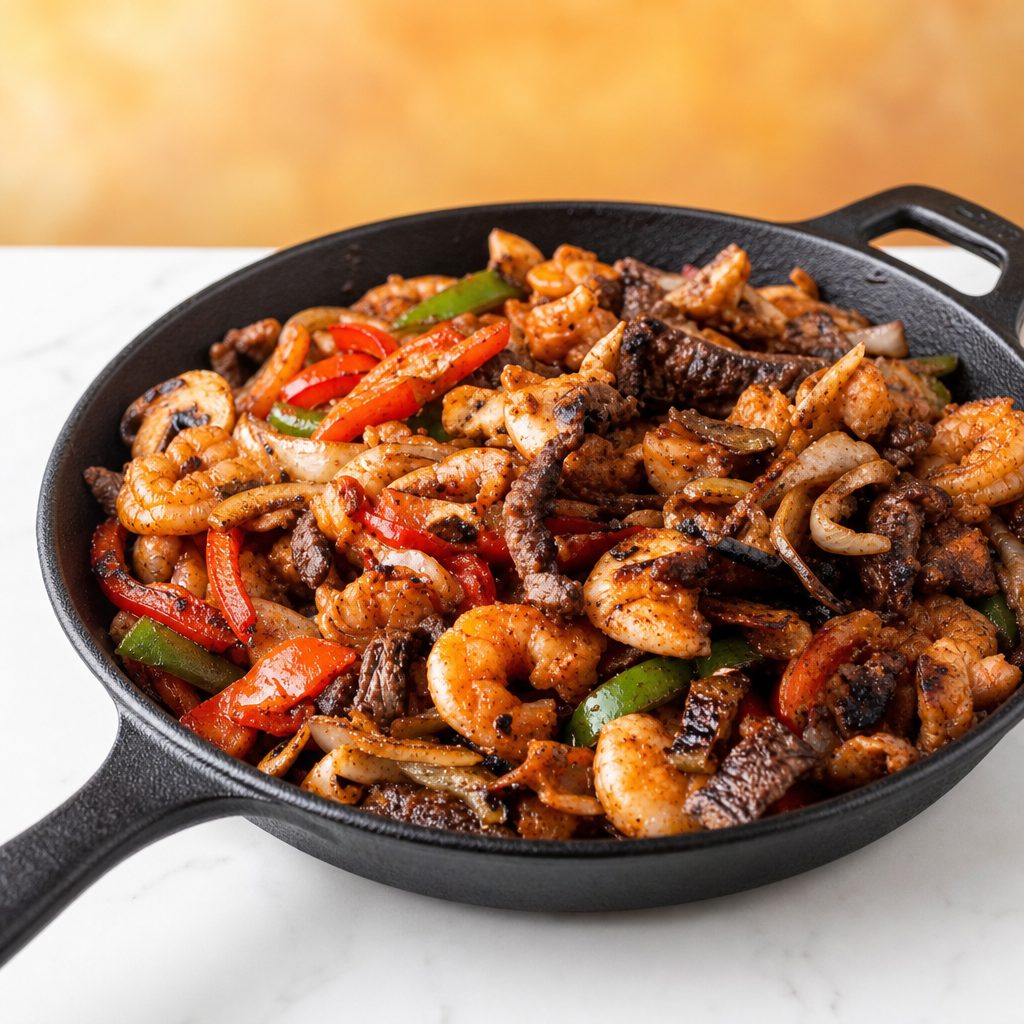 Shrimp & Steak Fajita.