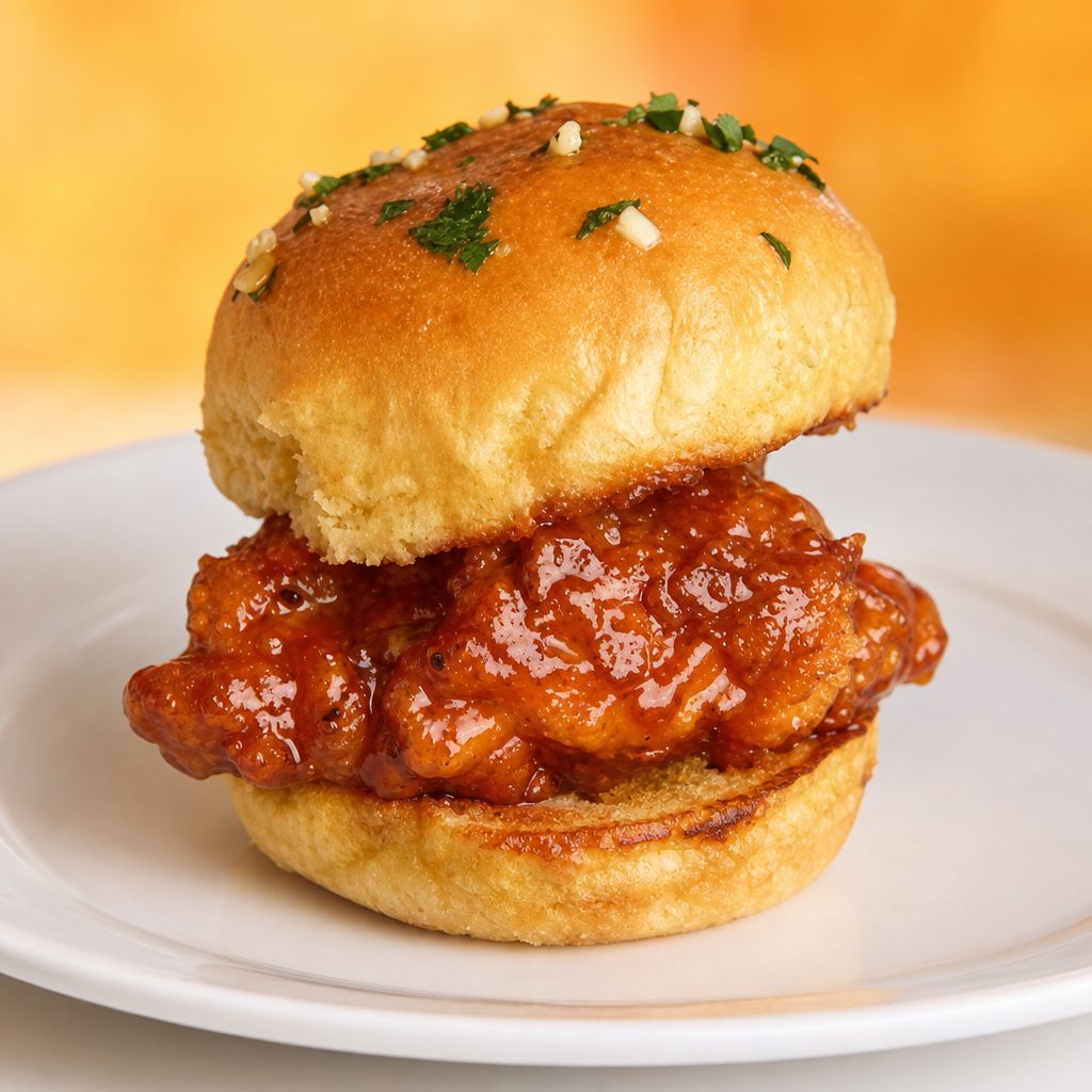 Sliders - Nashville Hot Honey Chicken.