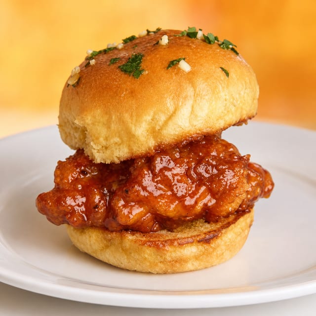 Sliders - Nashville Hot Honey Chicken.