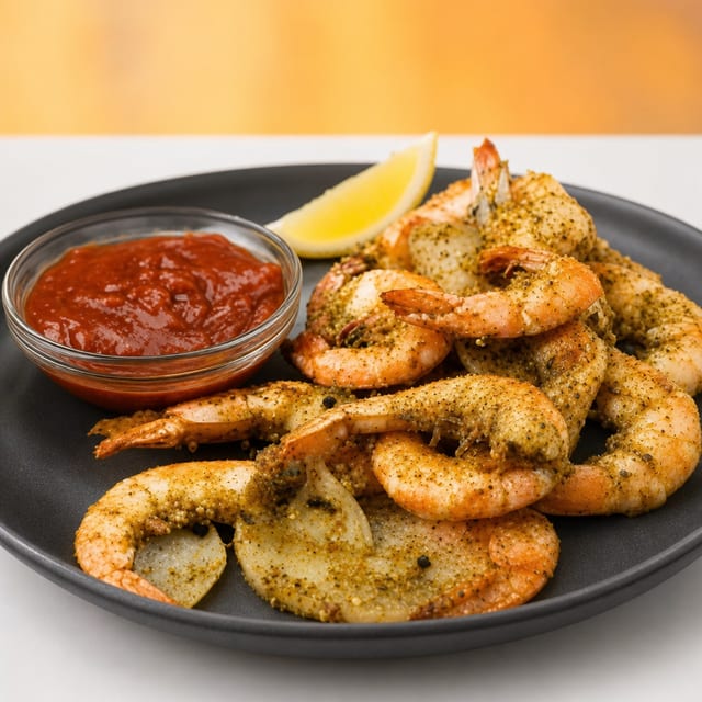 Steamed Shrimp Dinner.