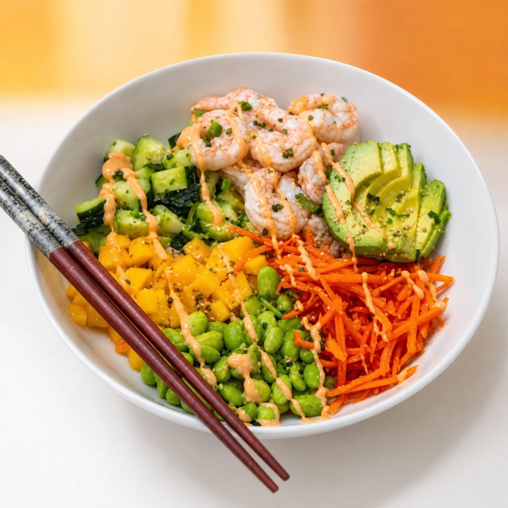 Poke Shrimp Bowl.