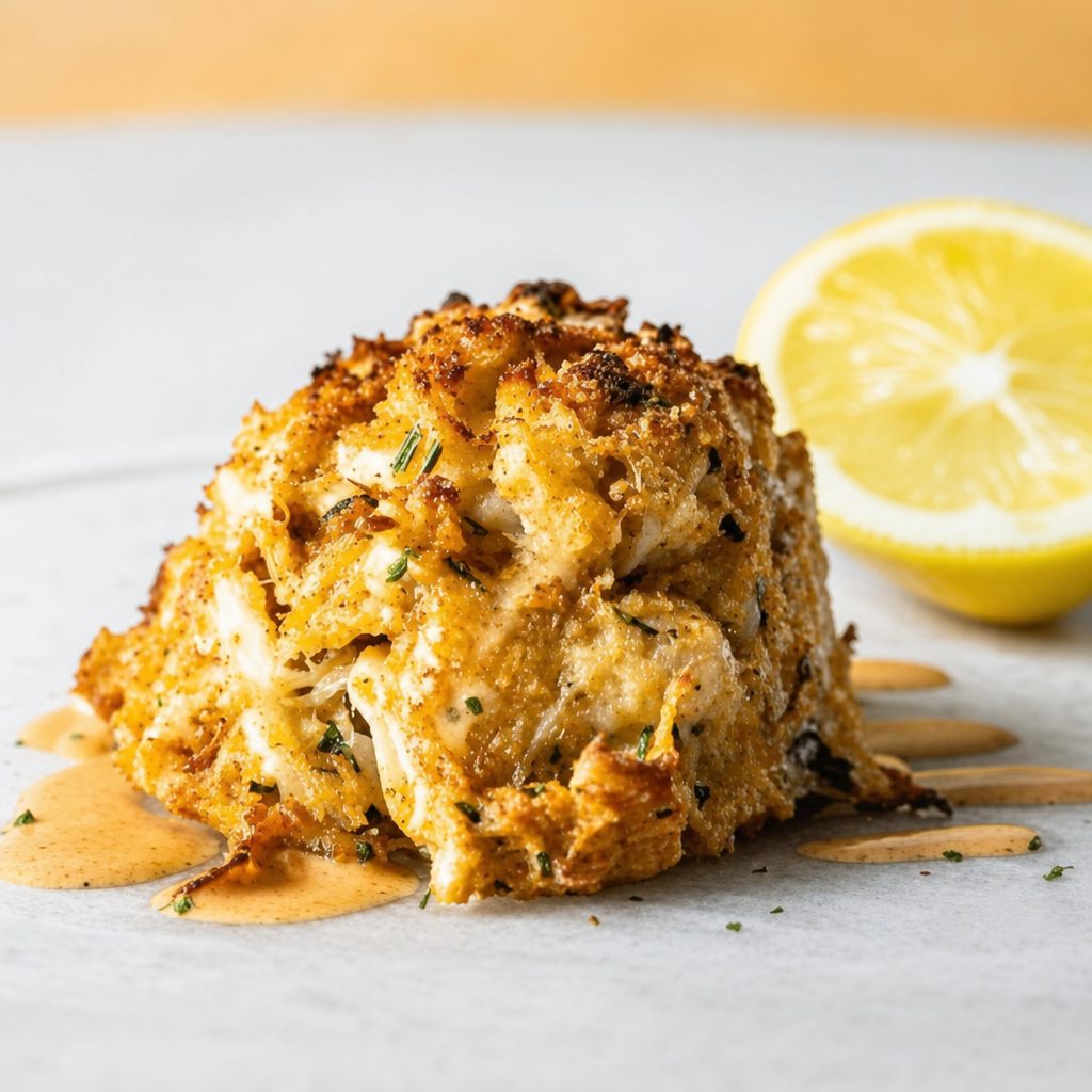 Friday Lunch Special - Crab Cake Sandwich.