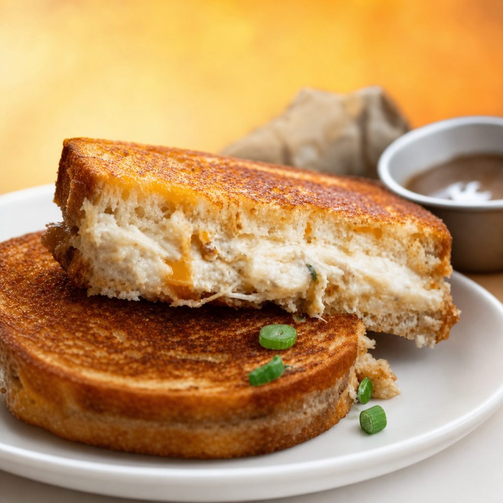 Crab Grilled Cheese Sandwich.