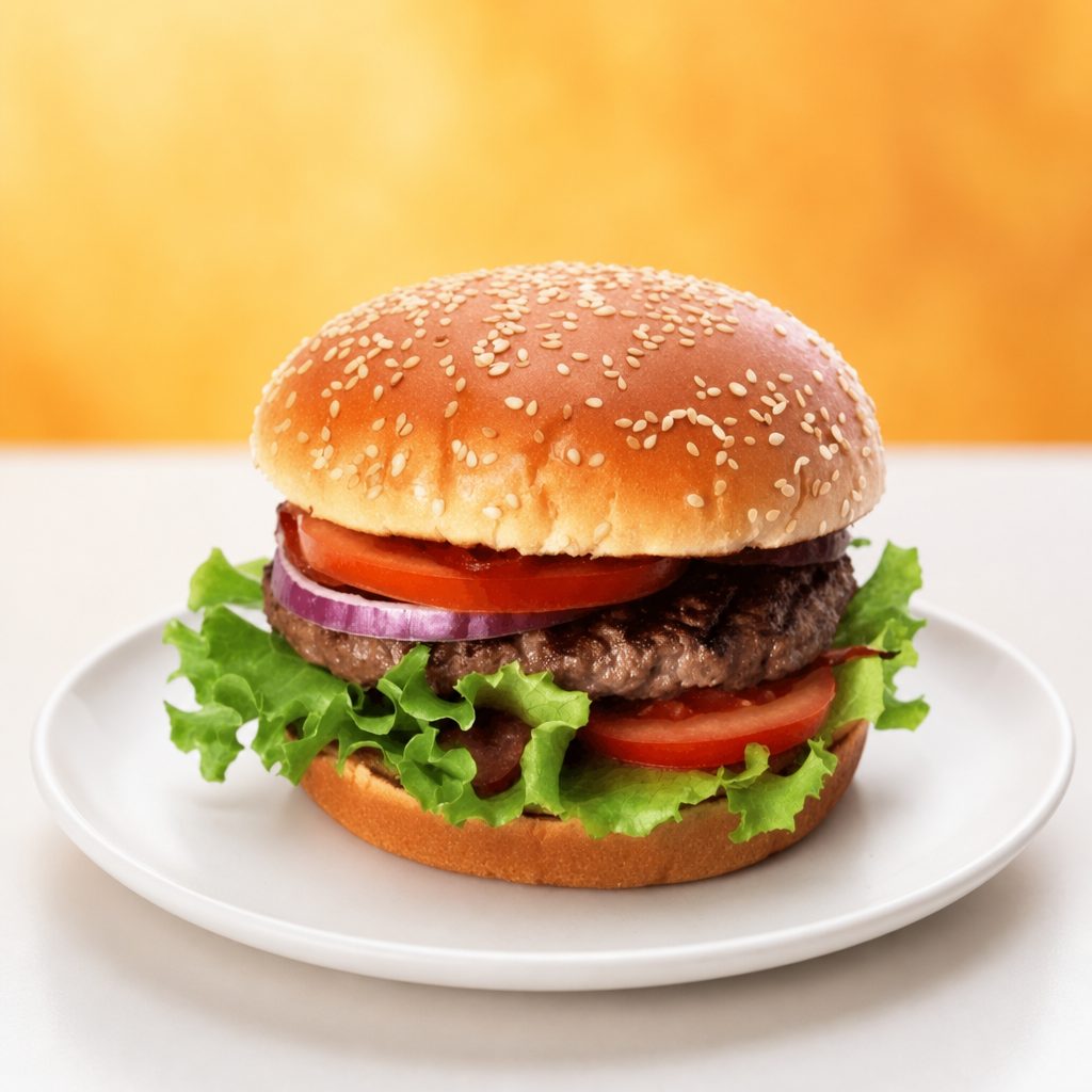 Hamburger - NO cheese.