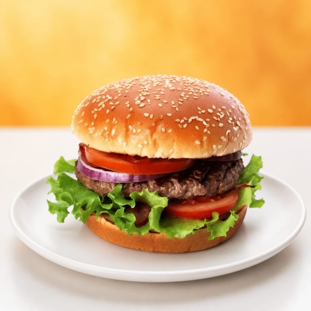 Hamburger - NO cheese.