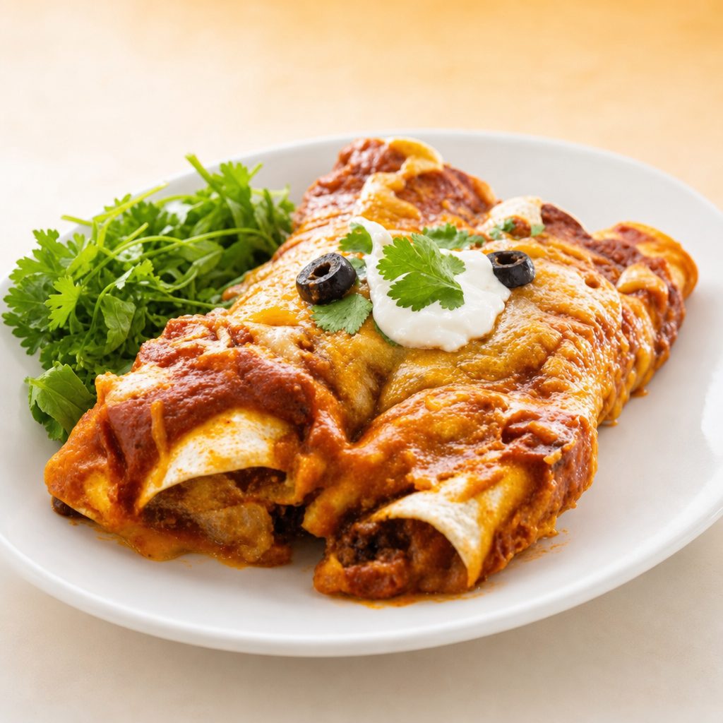Ground Beef Enchilada.