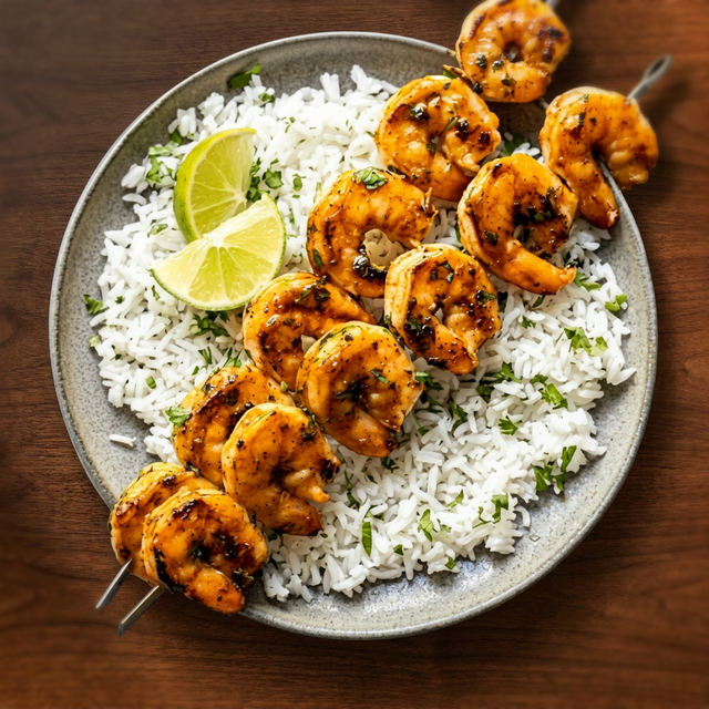 Shrimp Skewers.