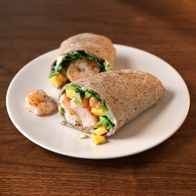 Spicy Shrimp Wrap.