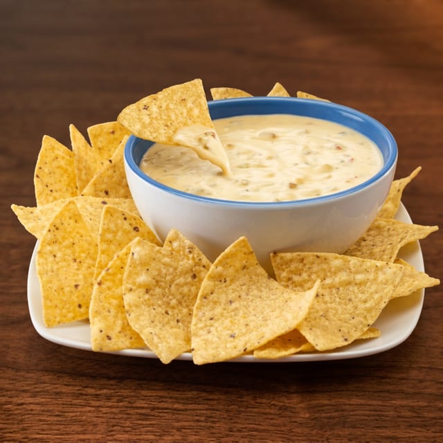 Queso & Chips -TO GO (32oz).