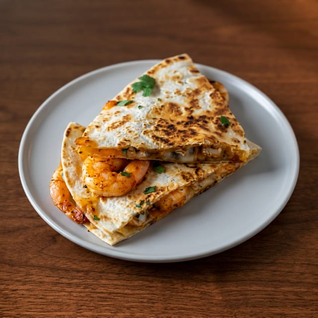 Shrimp & Crab Quesadilla.